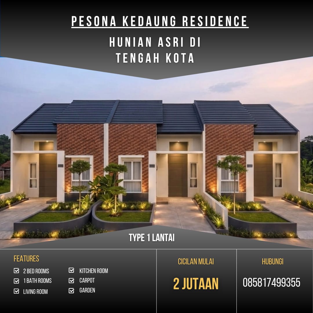 Unit kavling 1 lantai
