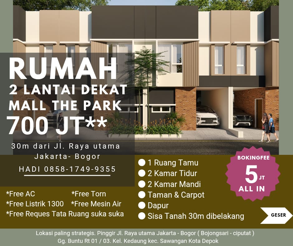 Unit kavling 2 lantai